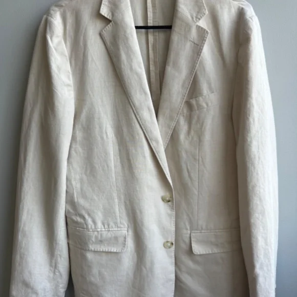 J. Crew Cream Single-Breasted Sport Coat
